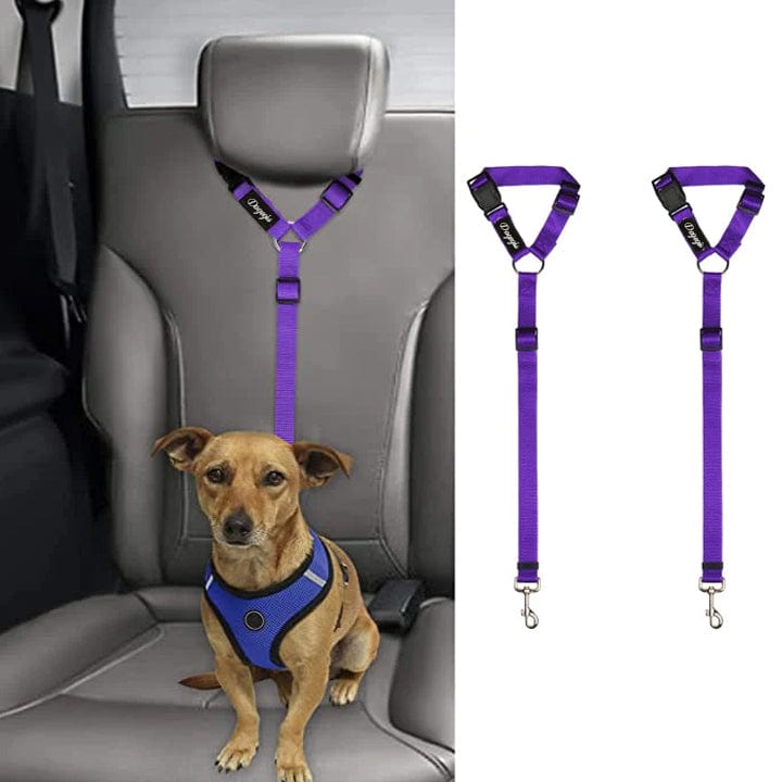 2 Pack Headrest Car Dog Safety Seatbelt-4