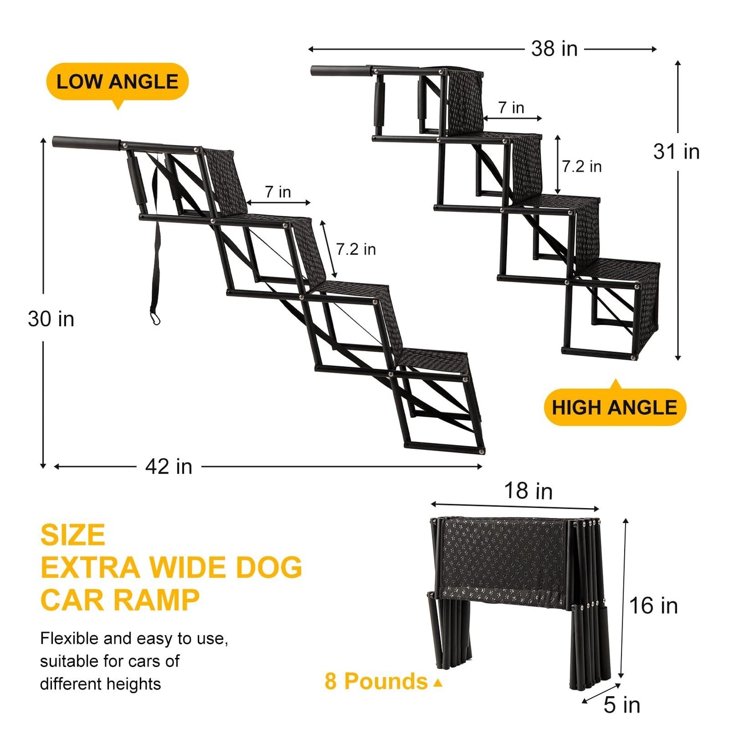 Best Dog Car Ramp for Large Dogs [2025] – Lightweight & Foldable