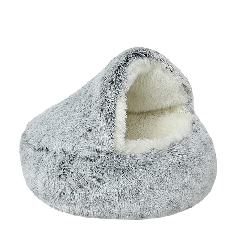 CozyNookPetBed-graylongplush