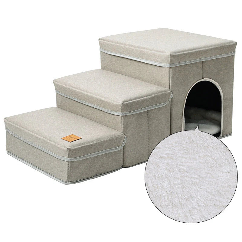 Dog Stairs with Storage & Condo-01