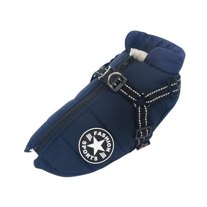WaterproofWinterDogJacketWithBuilt-Harness-navyblue