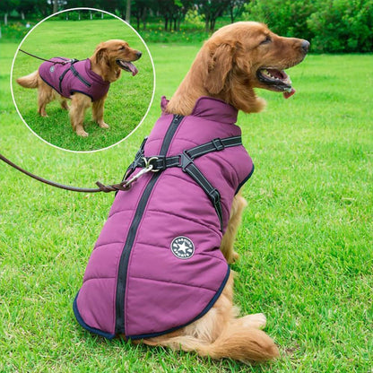 Dogegis Shop™Waterproof Winter Dog Jacket With Built-In Harness